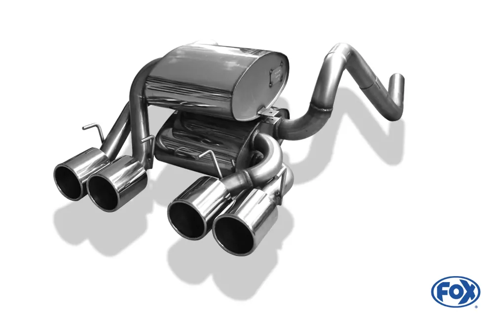 Corvette C06  Endschalldämpfer Ausgang mittig - 4x100 Typ 12 mittig