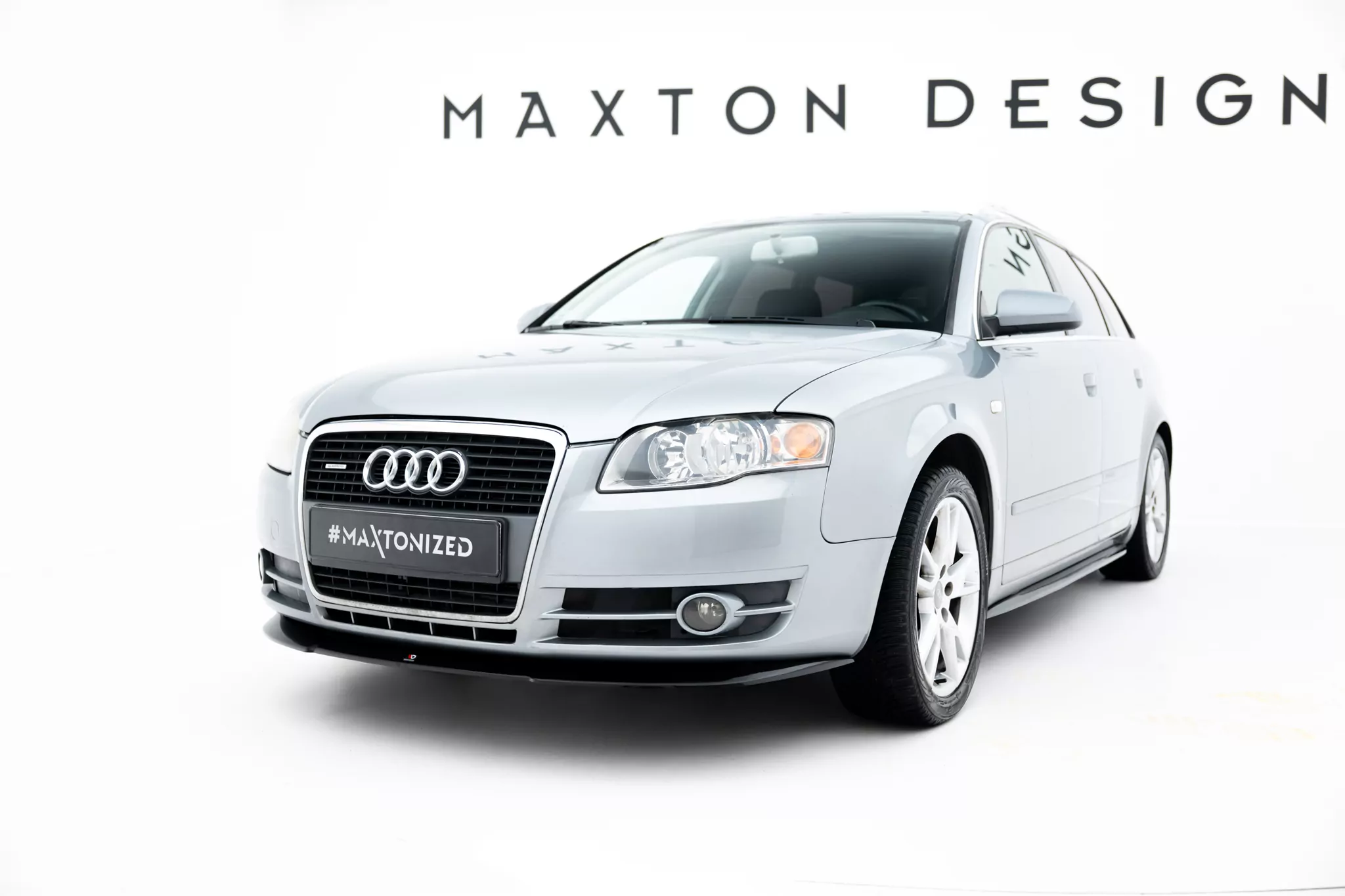 Front Ansatz Passend Für Passend Für AUDI A4 B7 Schwarz Hochglanz Schwarz Hochglanz