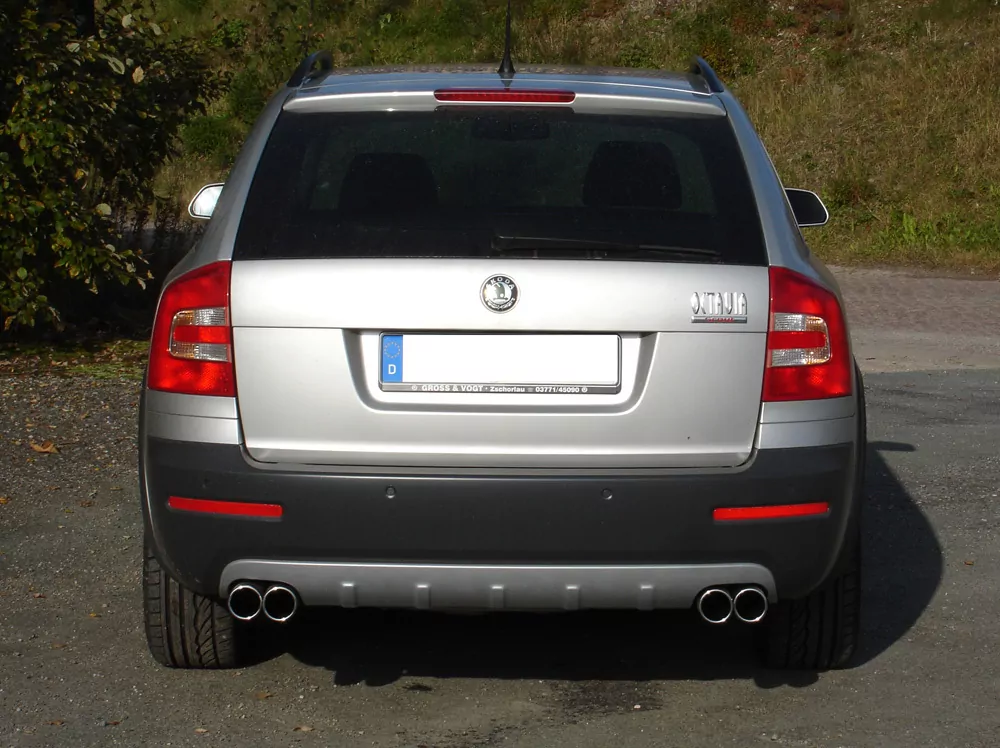 Skoda Octavia Typ 1Z 4x4 + Scout  Endschalldämpfer rechts/links - 2x70 Typ 12 rechts/links