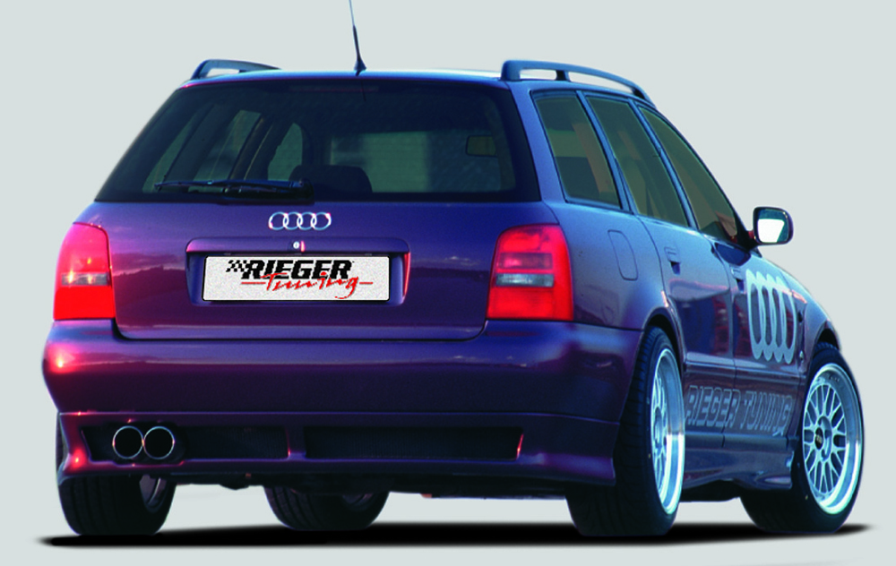 Rieger Heckansatz für Audi A4 (B5) | Avant 99-12.00 ab Modell 1999, nicht für Parkdistance-Control