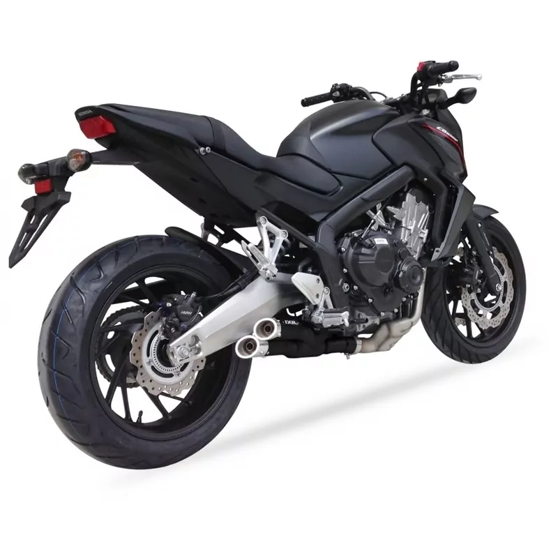 IXIL Hyperlow Full Exhaust System Stainless Steel Black / Aluminium Polished - Honda CB650F - XH6356XB