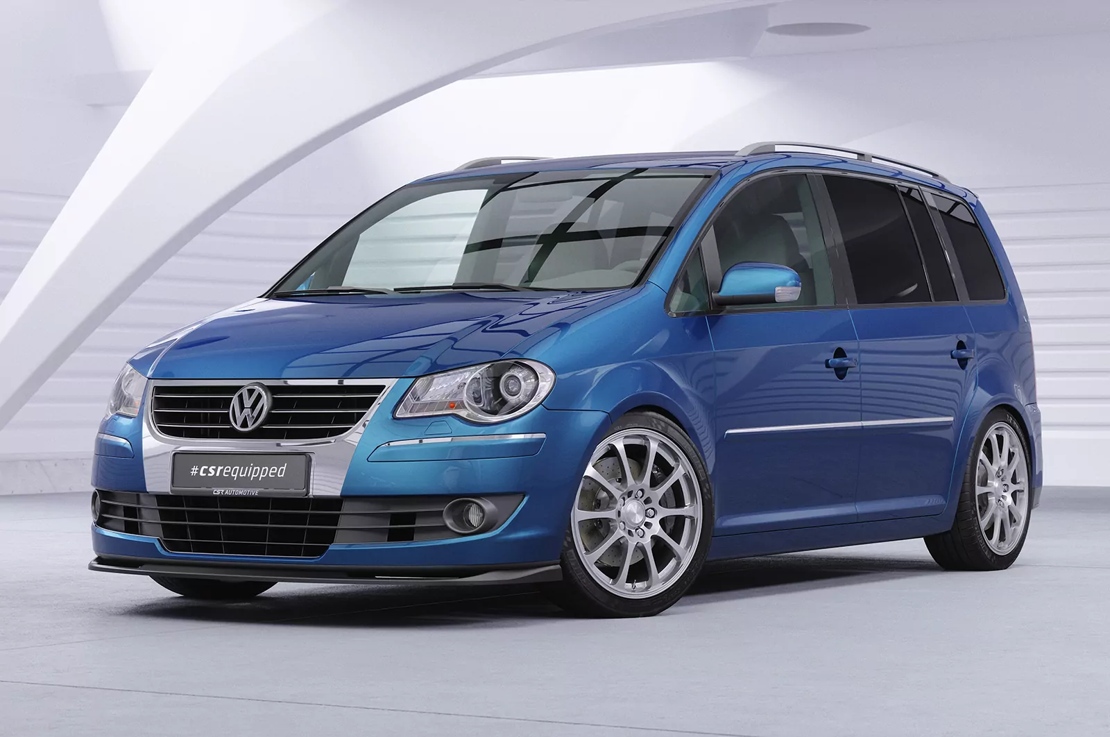 Cup-Spoilerlippe mit ABE für VW Touran I (Typ 1T) CSL396 Strukturiert (schwarz matt)