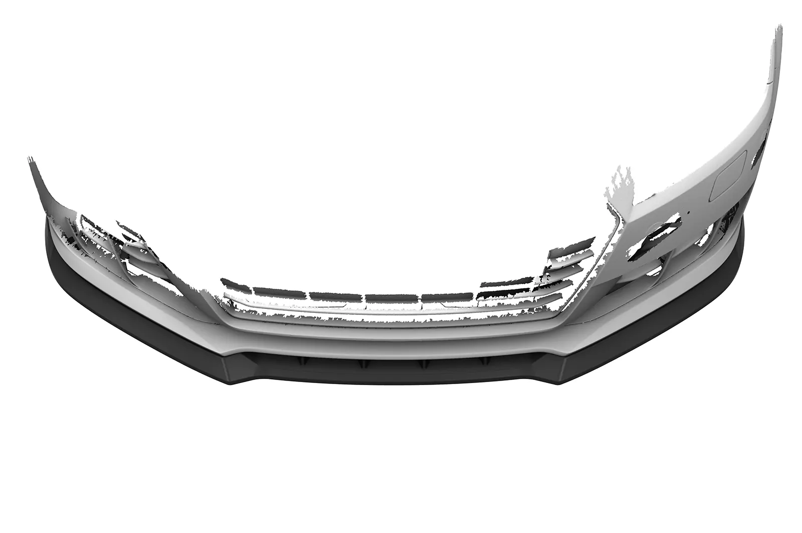 Cup-Spoilerlippe mit ABE für Audi TT FV/8S CSL835 Schwarz Strukturiert