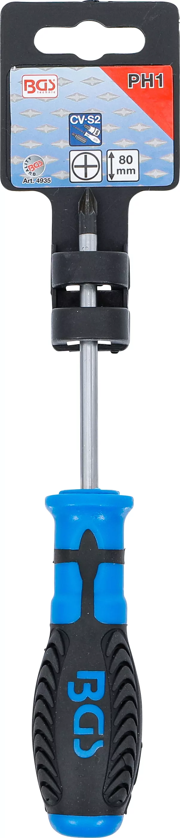 Schraubendreher | Kreuzschlitz PH1 | Klingenlänge 80 mm