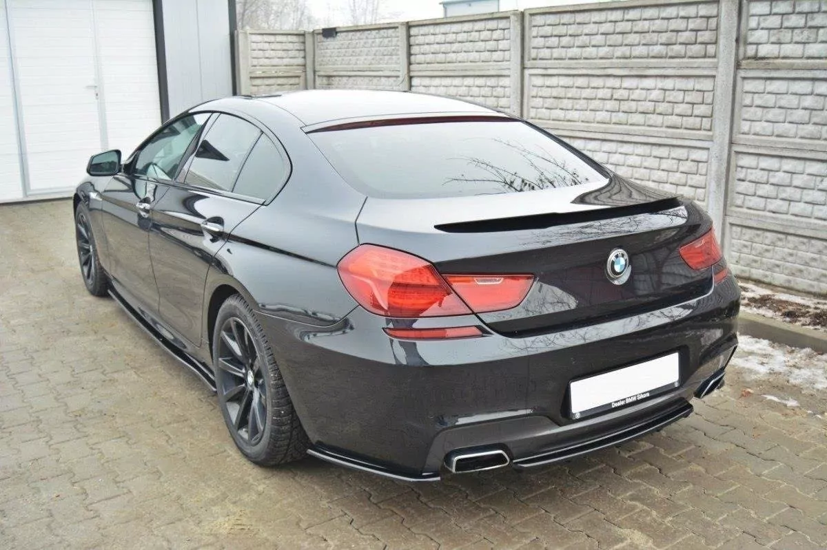 Spoiler CAP Passend Für Passend Für BMW 6er Gran Coupé M Paket Schwarz Hochglanz Schwarz Hochglanz