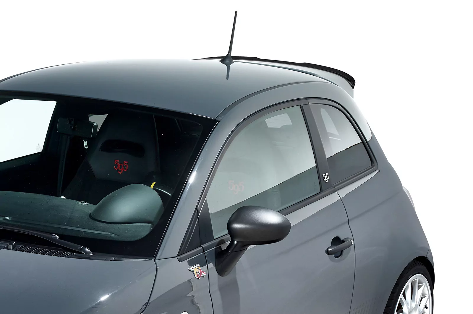 Heckflügel mit ABE für Fiat 500 Abarth 595 Competizione HF800-M Carbon Look (matt)