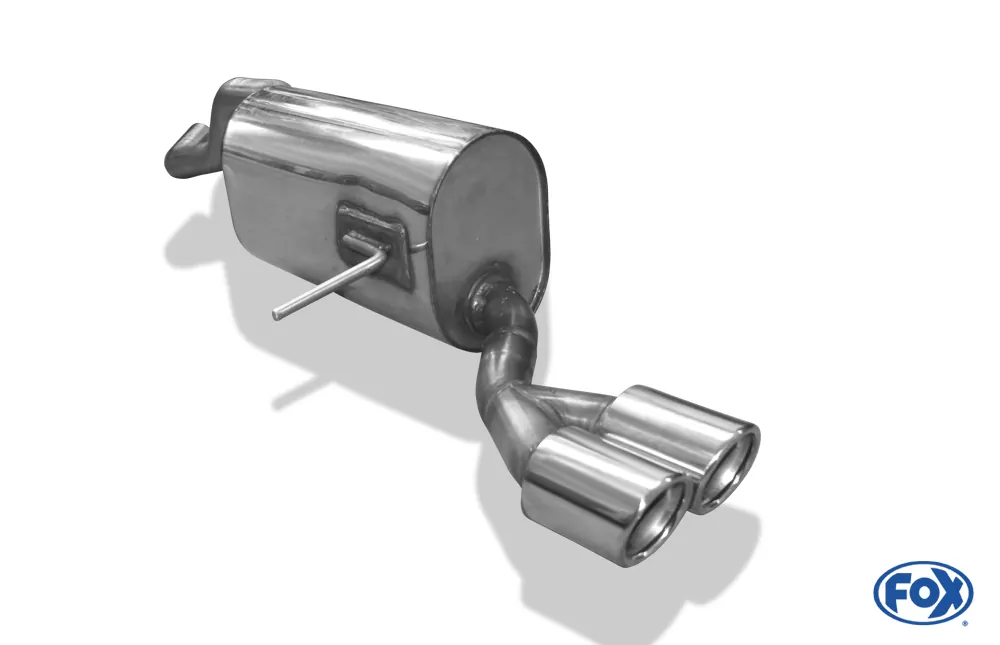 Renault Captur  Endschalldämpfer einseitig - 2x76 Typ 16