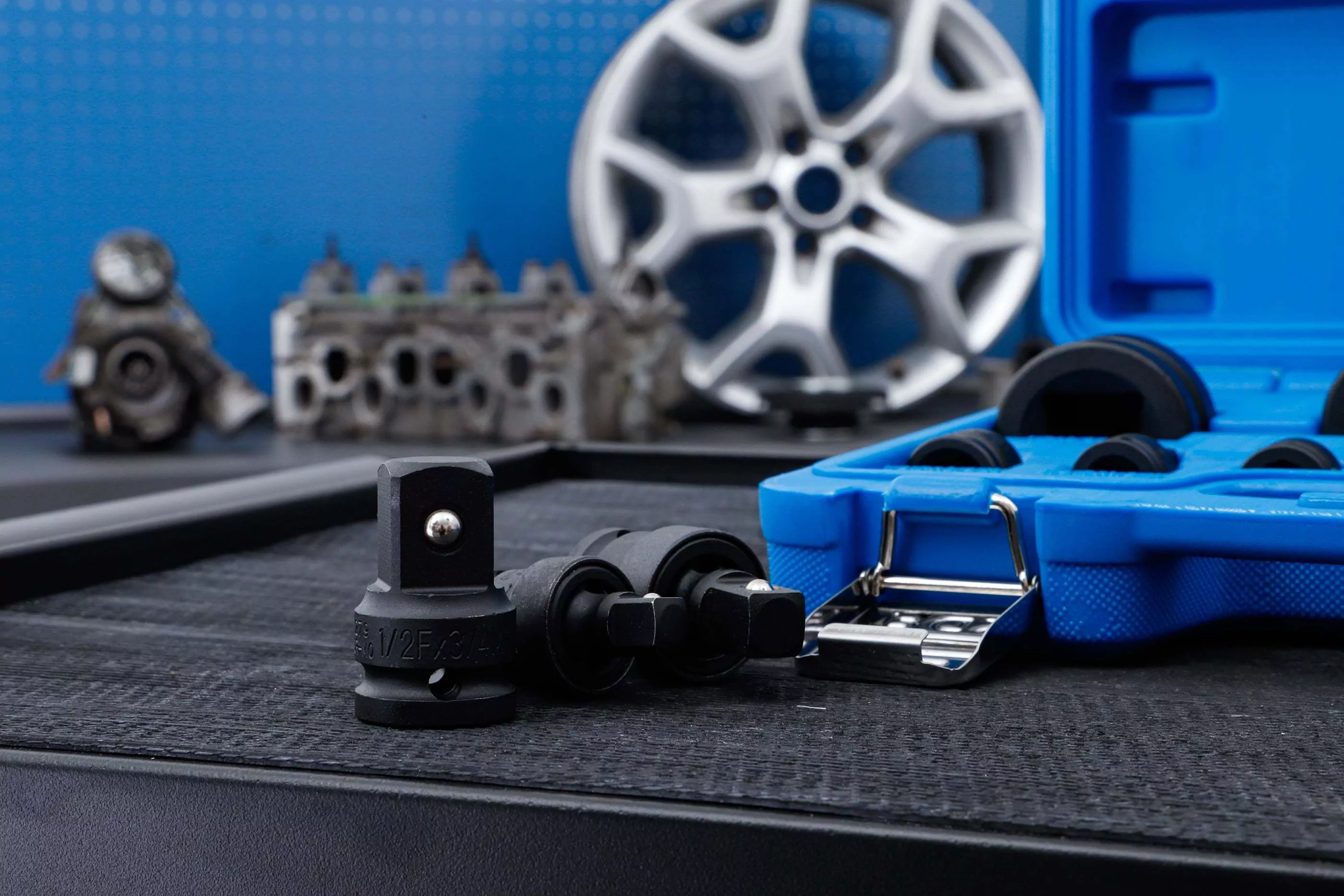 Kraft-Adapter- und Kugelgelenk-Satz | 6,3 mm (1/4") - 25 mm (1") | 11-tlg.