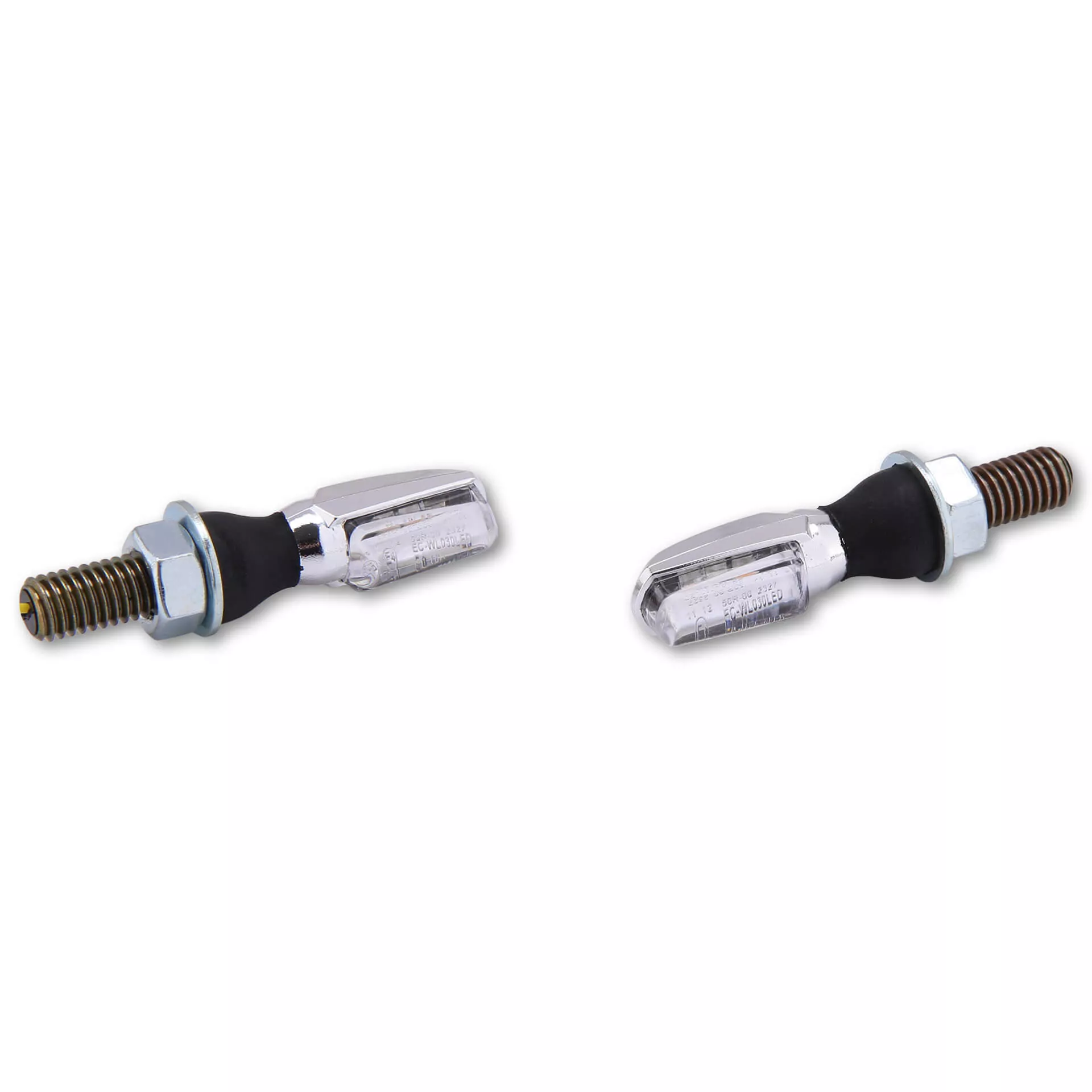 SHIN YO Spark LED Indicator Gehäuse  Carbon / Linse Klar (Paar), Vorn & Hinten