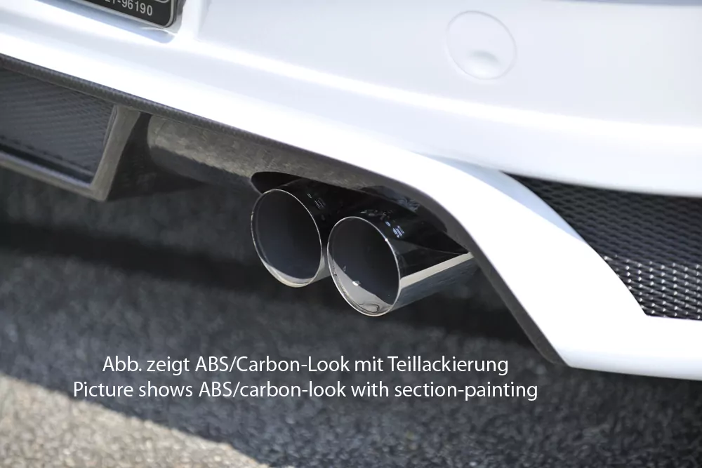 Rieger Heckschürzenansatz für Opel Astra H - 5-tür. 03.04- carbon optik