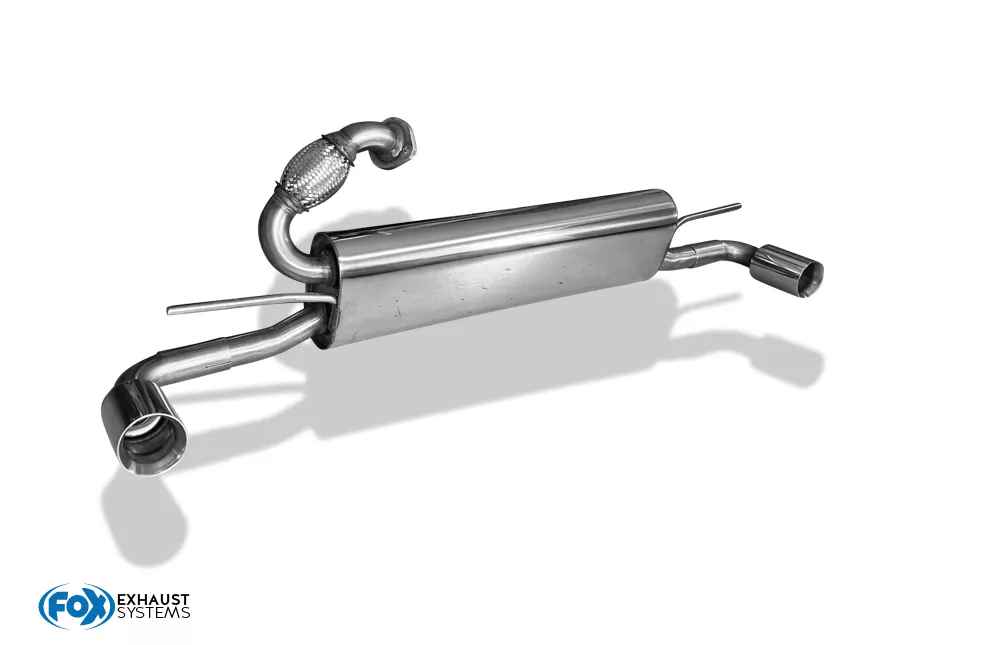 Smart Fortwo Coupe 451  Endschalldämpfer quer Ausgang rechts/links inkl. Flexstück - 1x70 Typ 24 rechts/links