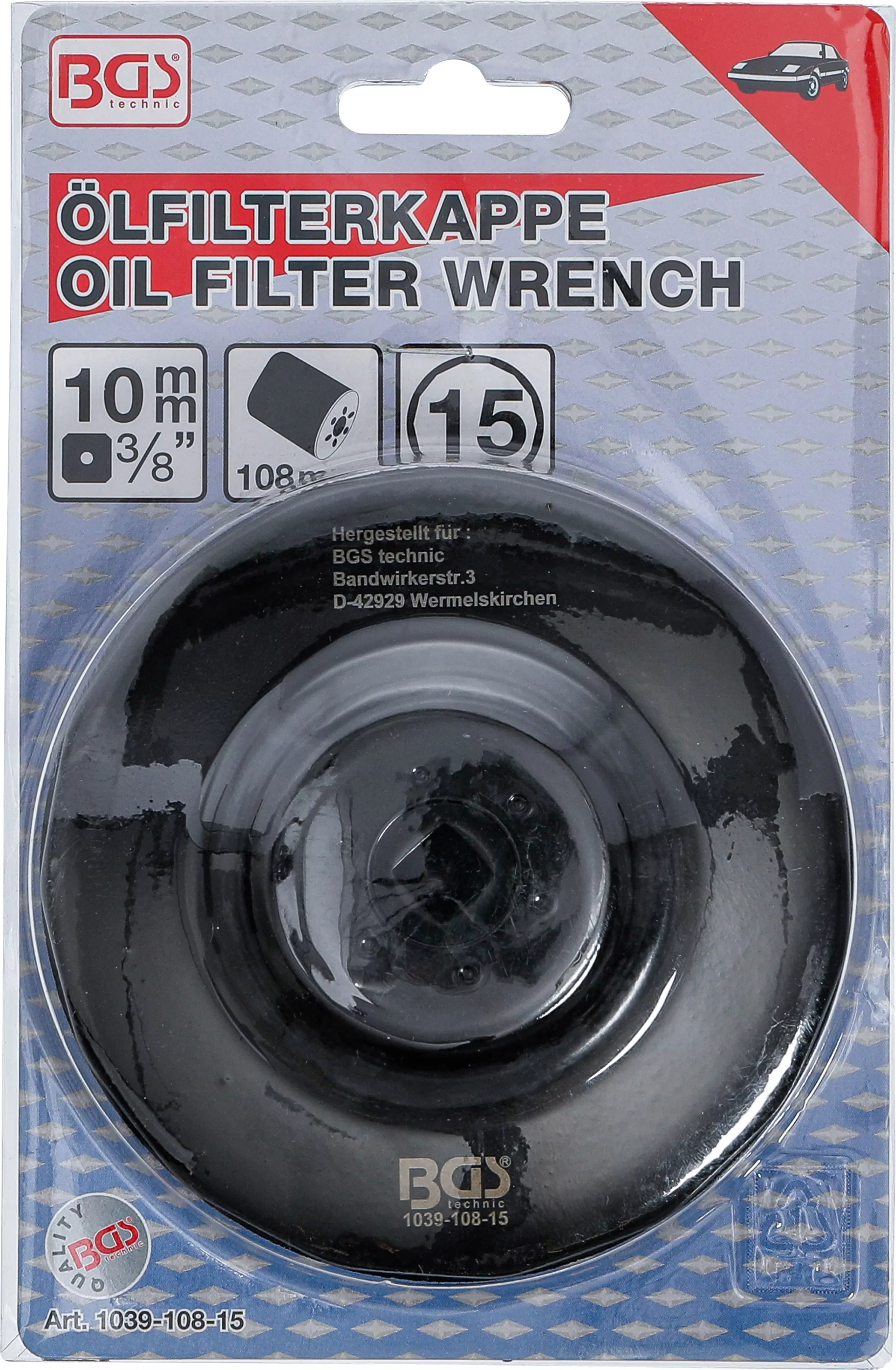 Ölfilterschlüssel | 15-kant | Ø 108 mm | für Volvo Diesel