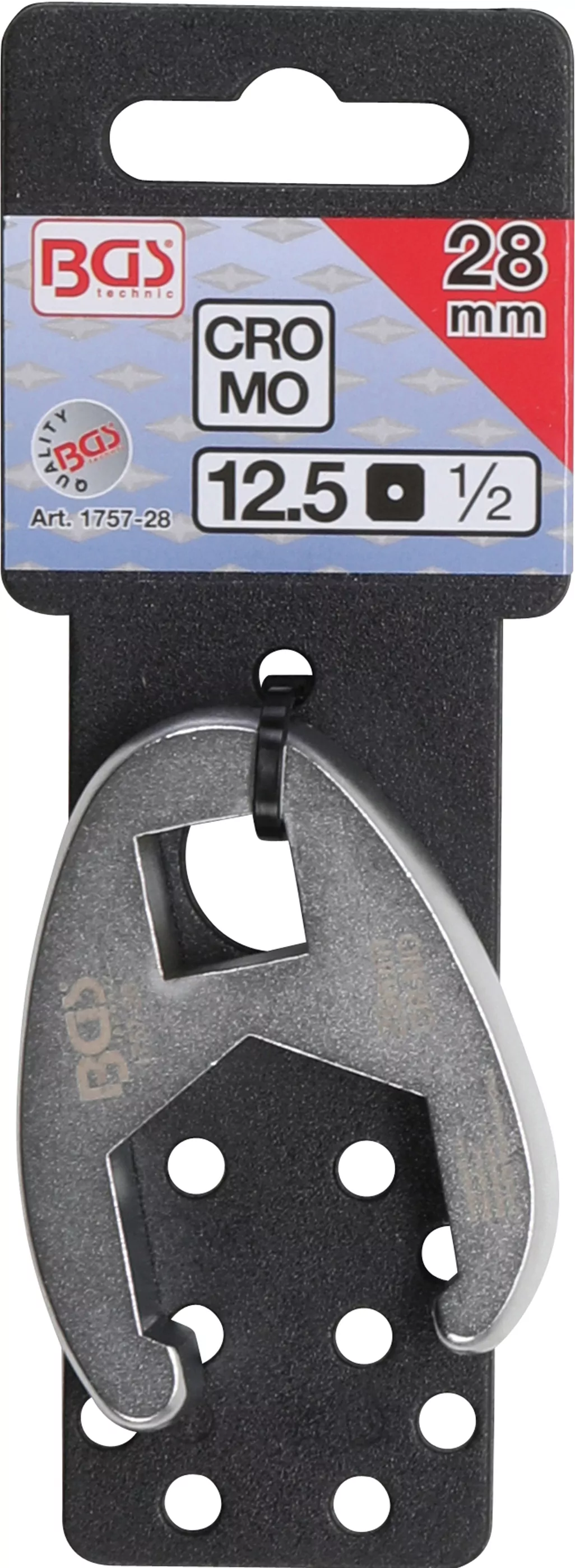 Hahnenfußschlüssel | Antrieb Innenvierkant 12,5 mm (1/2") | SW 28 mm