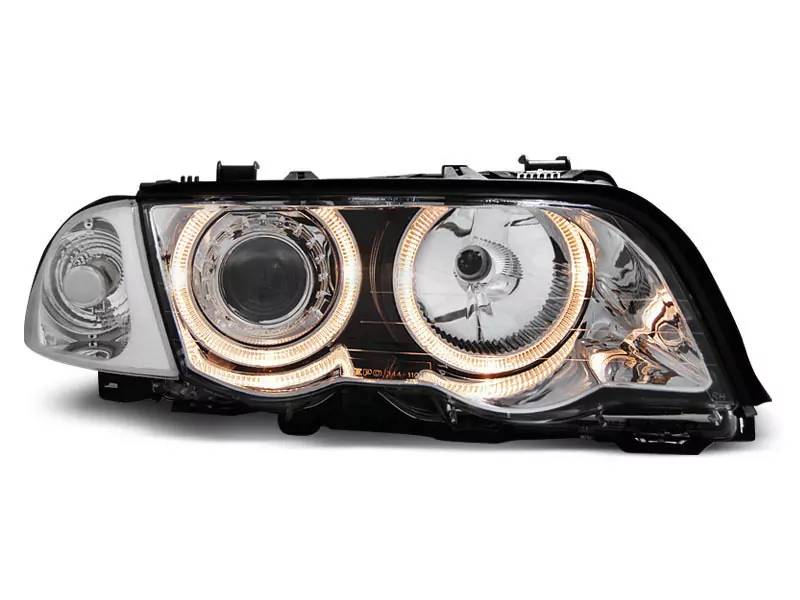 HEADLIGHTS ANGEL EYES CHROME fits BMW E46 05.98-08.01 S/T