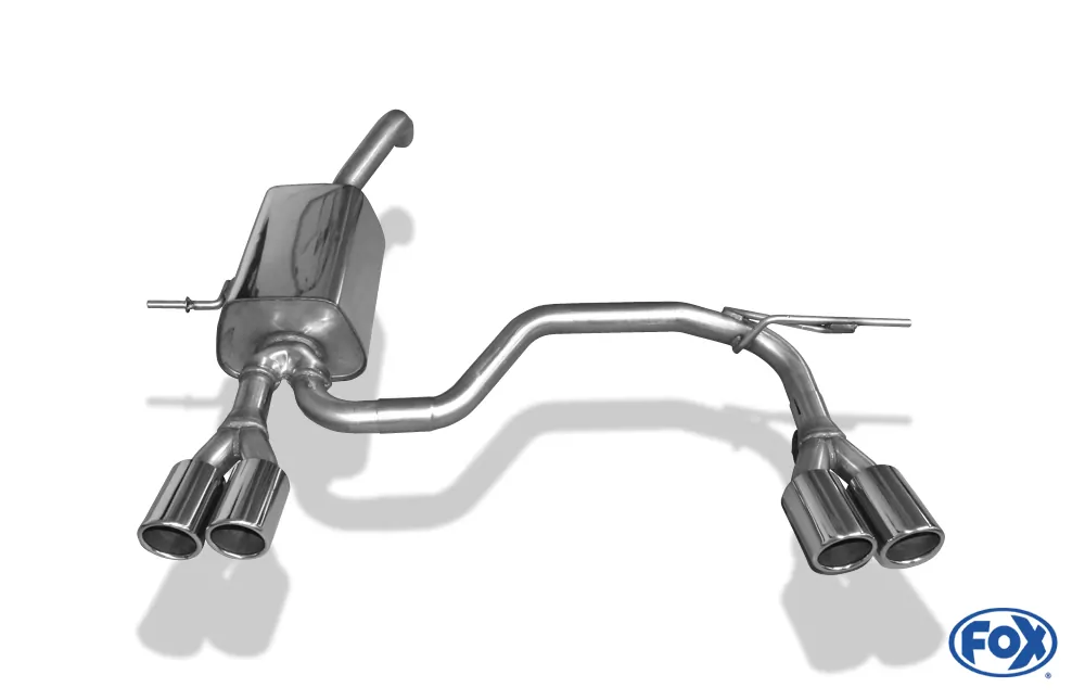 Renault Clio IV  Endschalldämpfer Ausgang rechts/links - 2x76 Typ 16 rechts/links