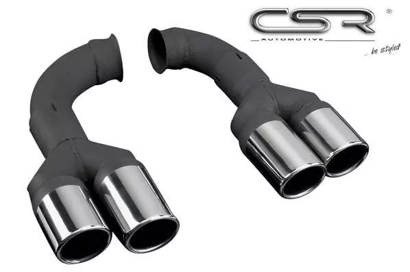 Doppel Endrohre Set für Sportauspuff ESD001 ZB098