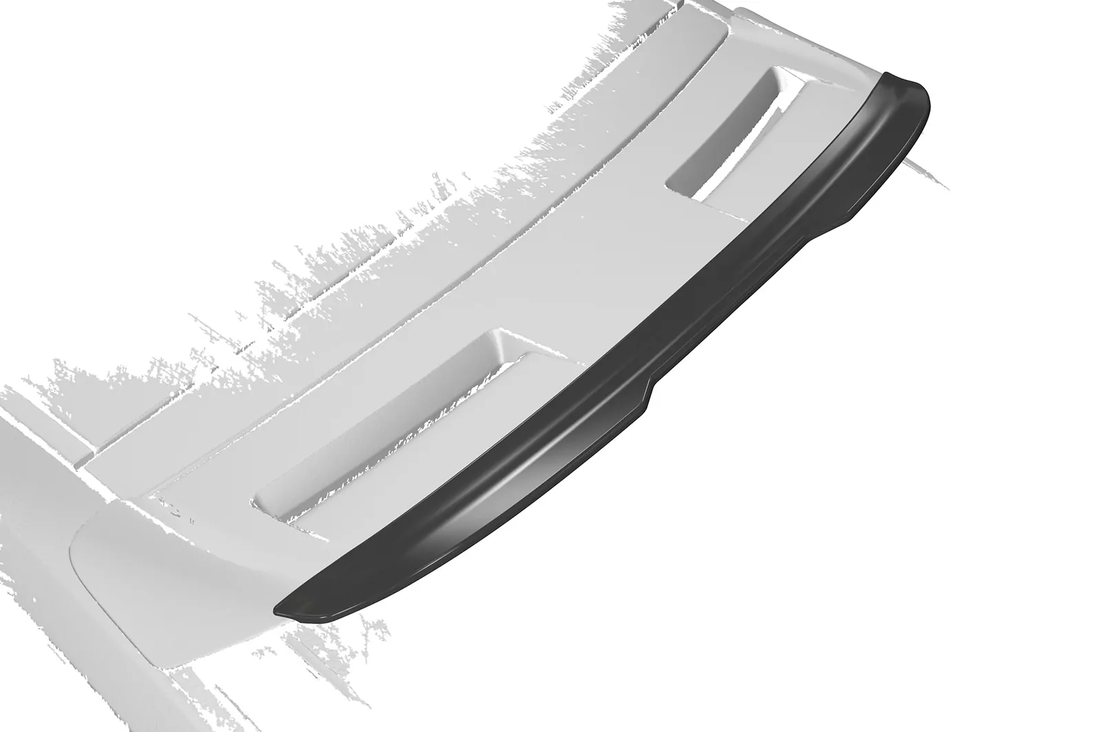 Heckflügel mit ABE für Ford Focus MK2 ST HF821 Strukturiert (schwarz matt)