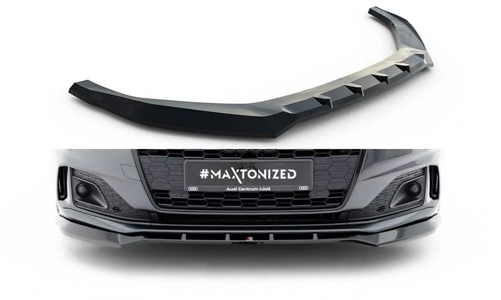 Front Ansatz Für  V.2 Audi A5 F5 Facelift Schwarz Hochglanz