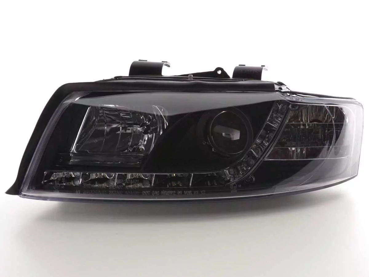 Scheinwerfer Set Daylight LED TFL-Optik Audi A4 Typ 8E Bj. 01-04 schwarz