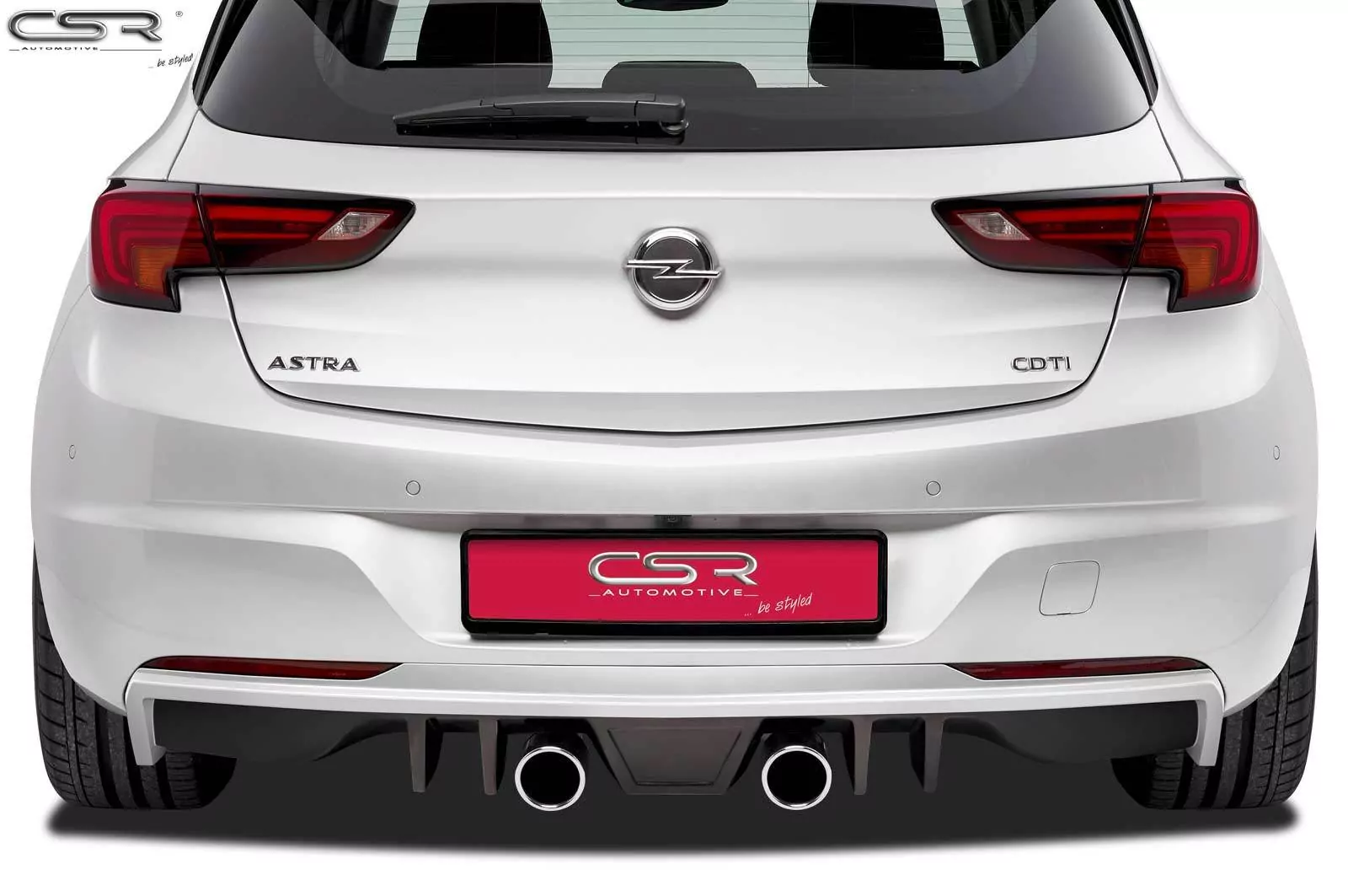 Endrohrblenden für Endschalldämpfer für Opel Astra K ZB154