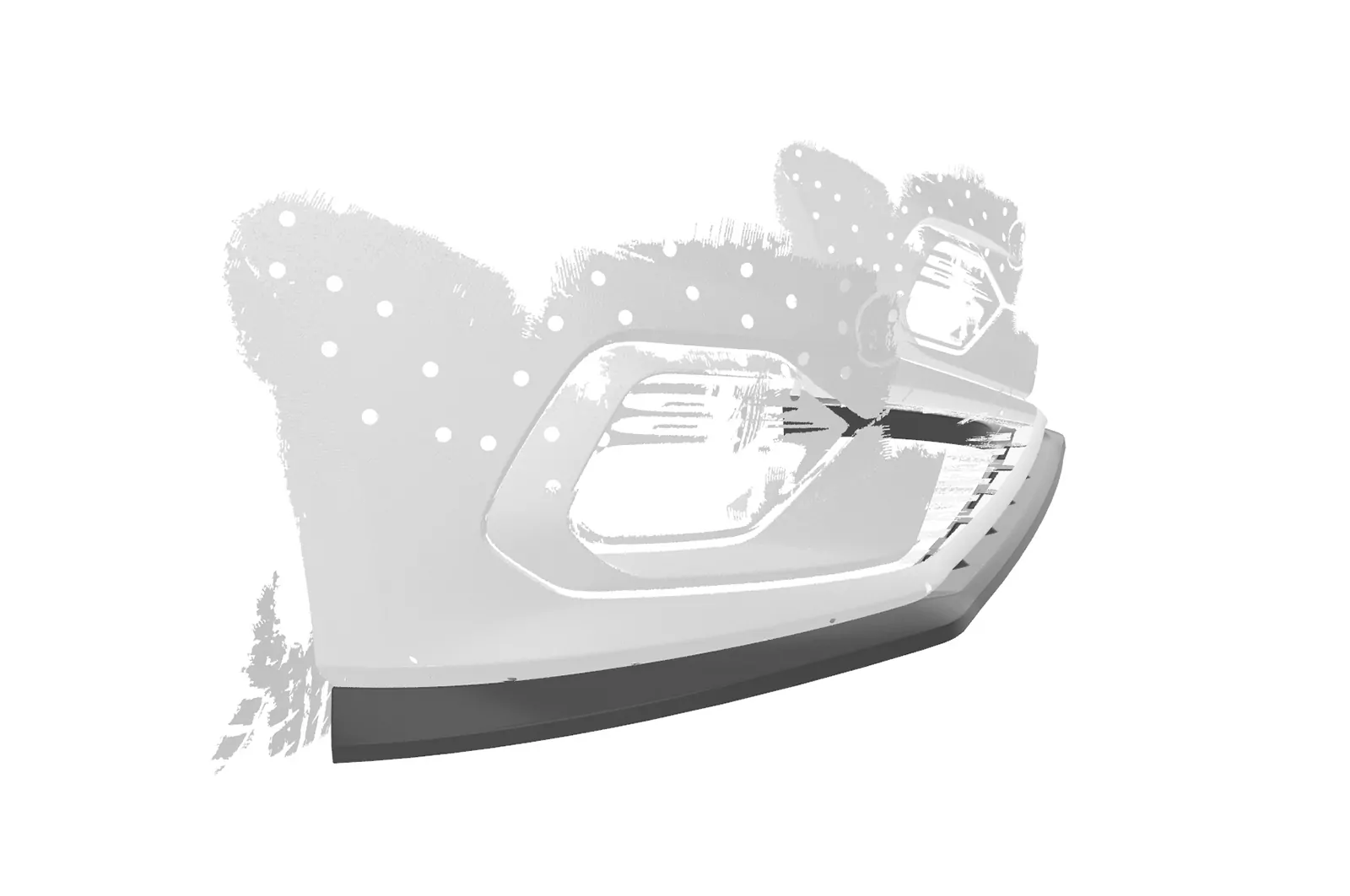 Cup-Spoilerlippe mit ABE für Ford Fiesta MK8 ST/ST-Line CSL409 Strukturiert (schwarz matt)