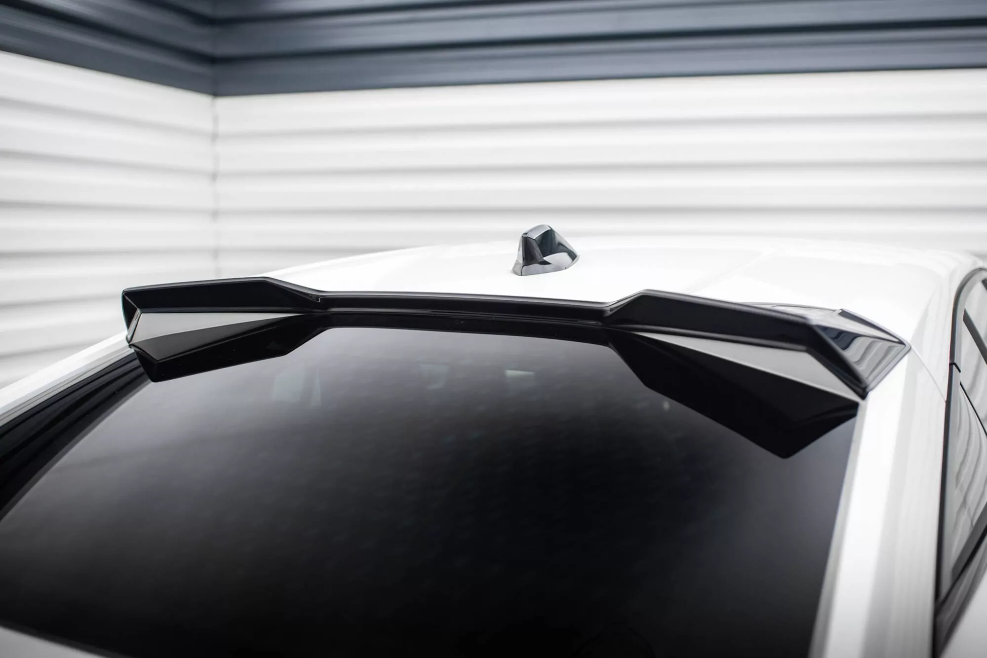 HĂ¶her Spoiler CAP Für 3D Peugeot 408 Mk1 Schwarz Hochglanz
