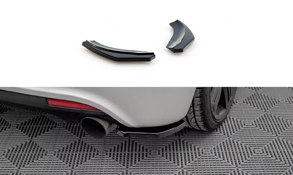 Heck Ansatz Flaps Diffusor Passend Für Diffusor Passend Für VW SCIROCCO R Schwarz Hochglanz Schwarz Hochglanz