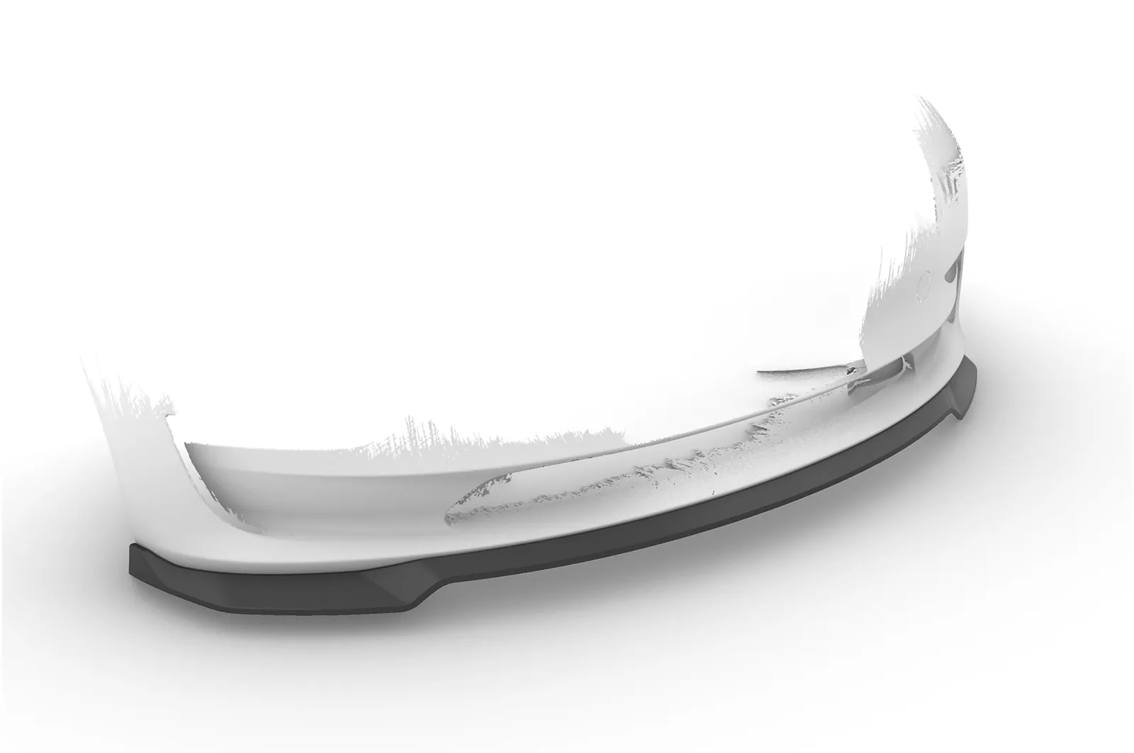 Cup-Spoilerlippe mit ABE für Tesla Model 3 CSL701 Schwarz Strukturiert