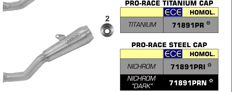 Arrow Nichrom Pro-Race Silencer Husqvarna Vitpilen 701 18-19