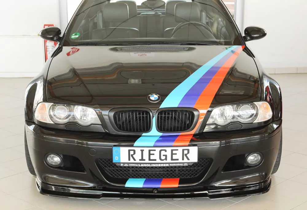 Rieger Spoilerlippe (GBL-50234) glanz schwarz für BMW 3er E46 M3 Coupé 06.00-