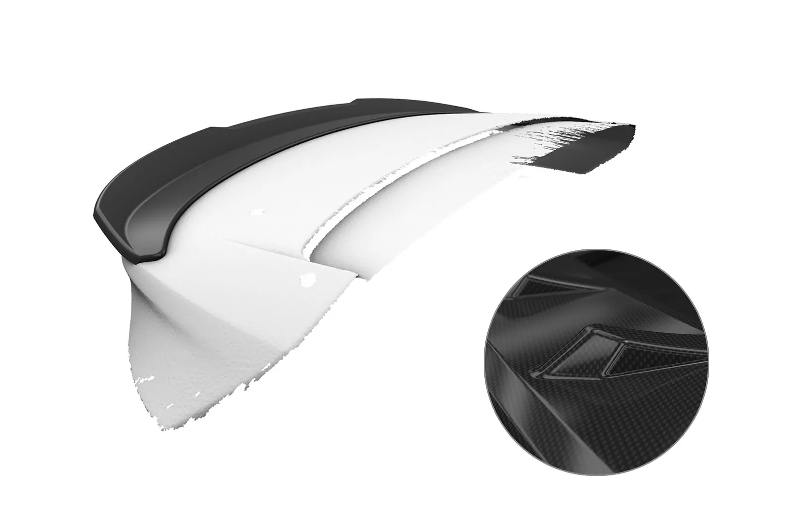 Heckflügel mit ABE für Ford Focus MK3 ST Turnier HF770-C Carbon Look Hochglanz