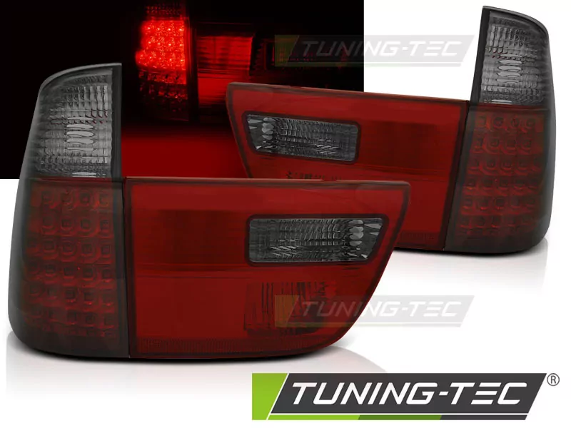 Led Tail Lights Red Smoke Fits Bmw X5 E53 09.99-06