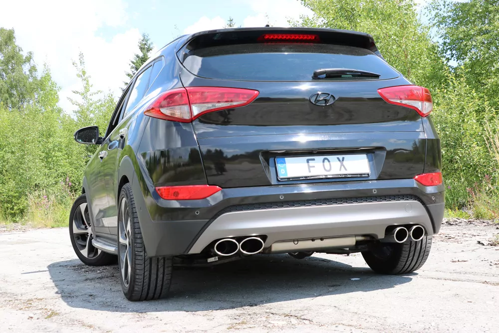Hyundai Tucson TLE 4x2 & 4x4  Endschalldämpfer Ausgang rechts/links - 2x115x85 Typ 38 rechts/links