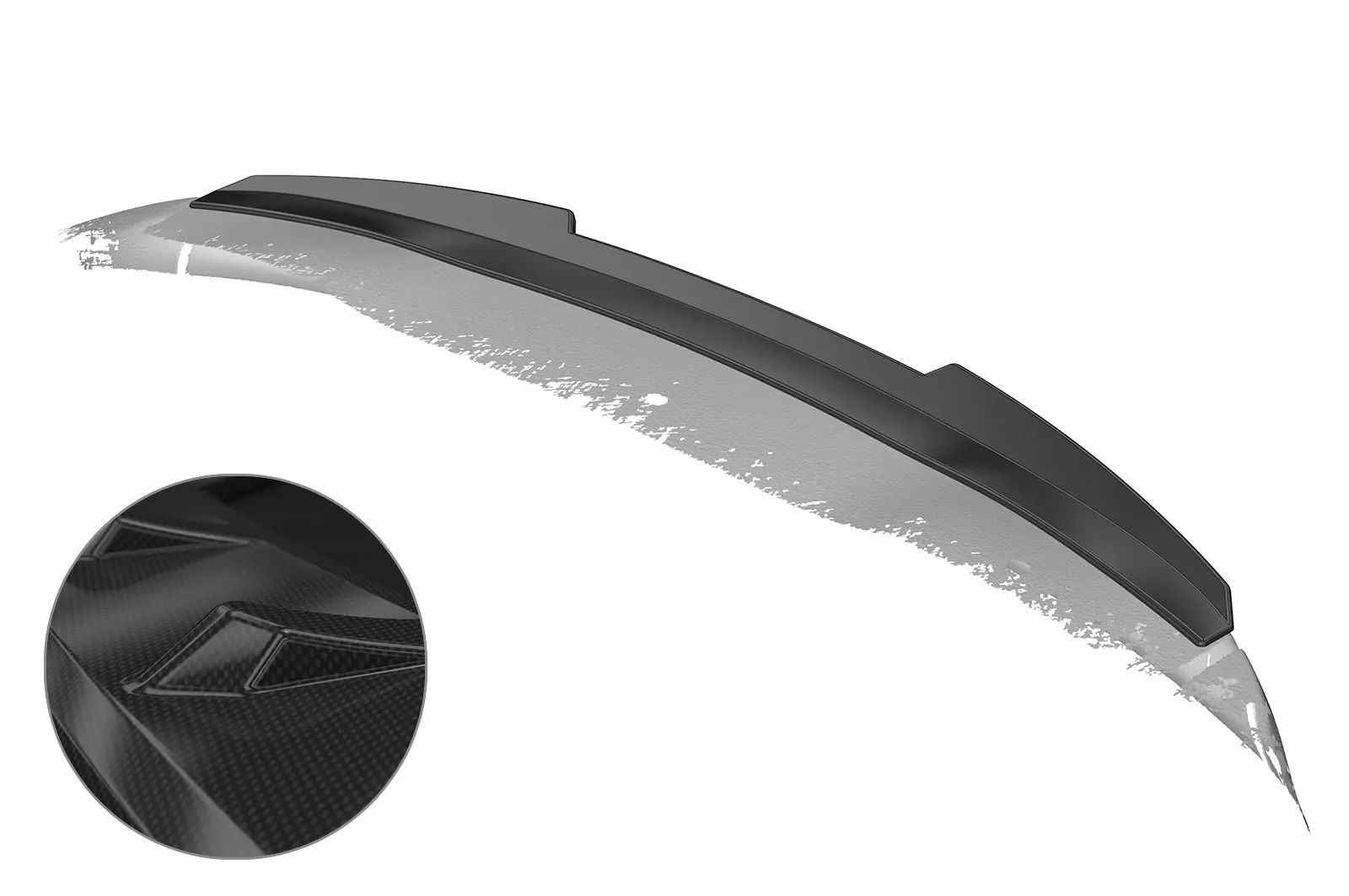 Heckflügel mit ABE für Toyota Aygo 2 HF853 Schwarz Strukturiert