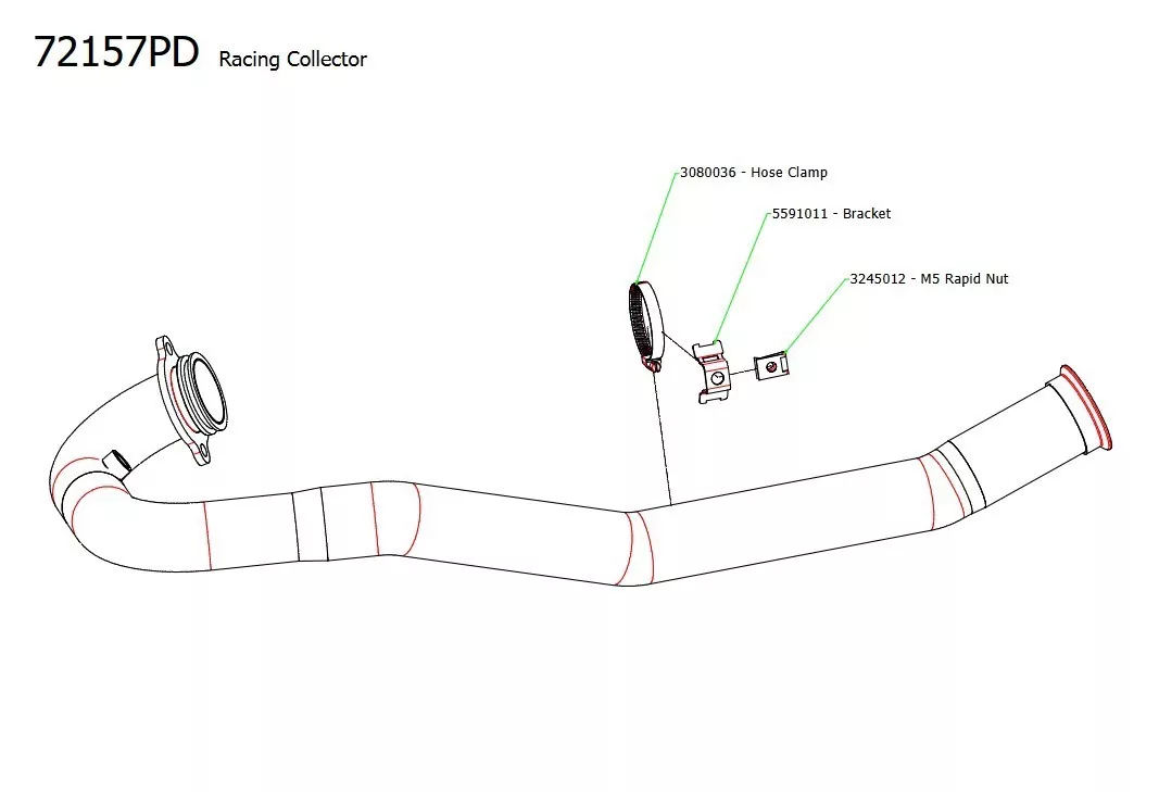 72157PD-Arrow Krümmer KTM 690 Enduro R 19-