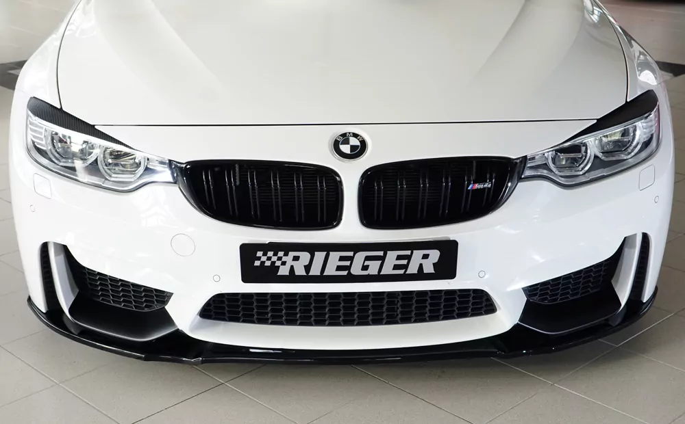 Rieger Spoilerschwert für BMW 4er F82 M4 (M3) | Coupé 01.14- für Frontschürze ohne BMW-Performance Frontaufsatz