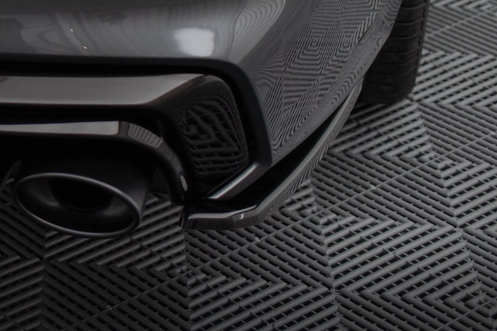 Heck Ansatz Flaps Diffusor Passend Für Diffusor Passend Für Audi A7 C8 S-Line Schwarz Hochglanz Schwarz Hochglanz