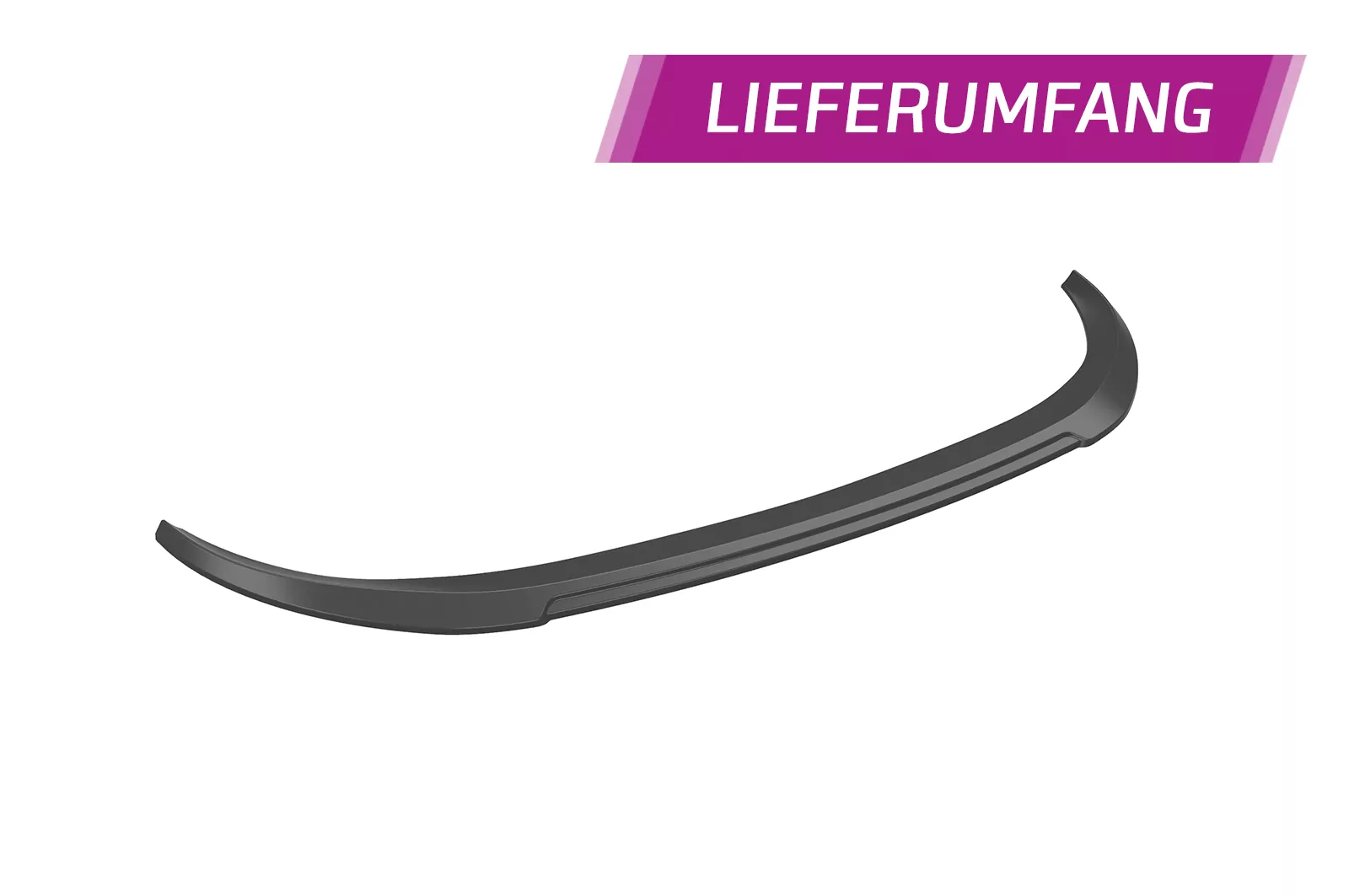 Cup-Spoilerlippe mit ABE für Opel Grandland X CSL441 Schwarz Strukturiert