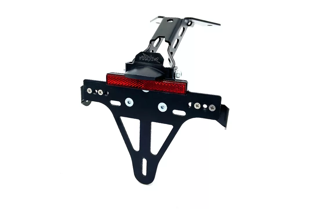 alpha Technik Kennzeichenhalter für Aprilia RS125 und Tuono 125 Typ XA Modelljahr 2021-