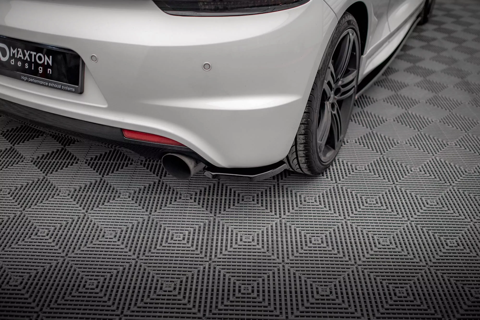 Heck Ansatz Flaps Diffusor Passend Für Diffusor Passend Für VW SCIROCCO R Schwarz Hochglanz Schwarz Hochglanz