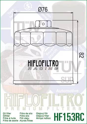 Hiflo Ölfilter Hf153rc Racing