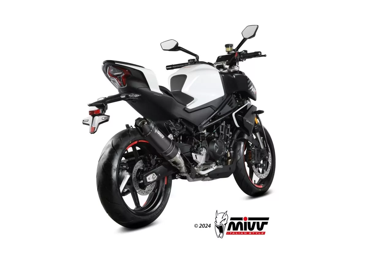 MIVV AK-1 Edelstahl Schwarz CF MOTO 450NK 23-24