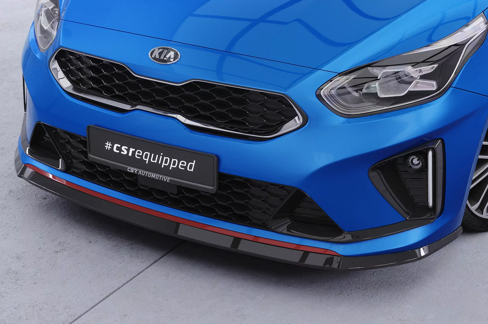 Cup-Spoilerlippe mit ABE für Kia Ceed (CD) GT CSL422 Strukturiert (schwarz matt)