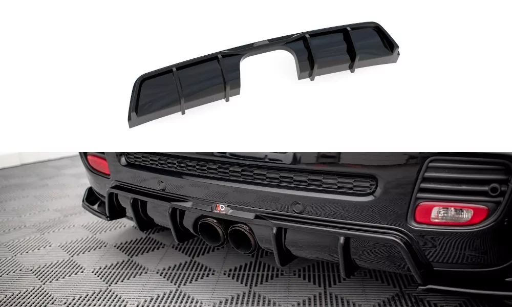 Diffusor Heck Ansatz Für Mini Cooper John Cooper Works R56 Schwarz Hochglanz