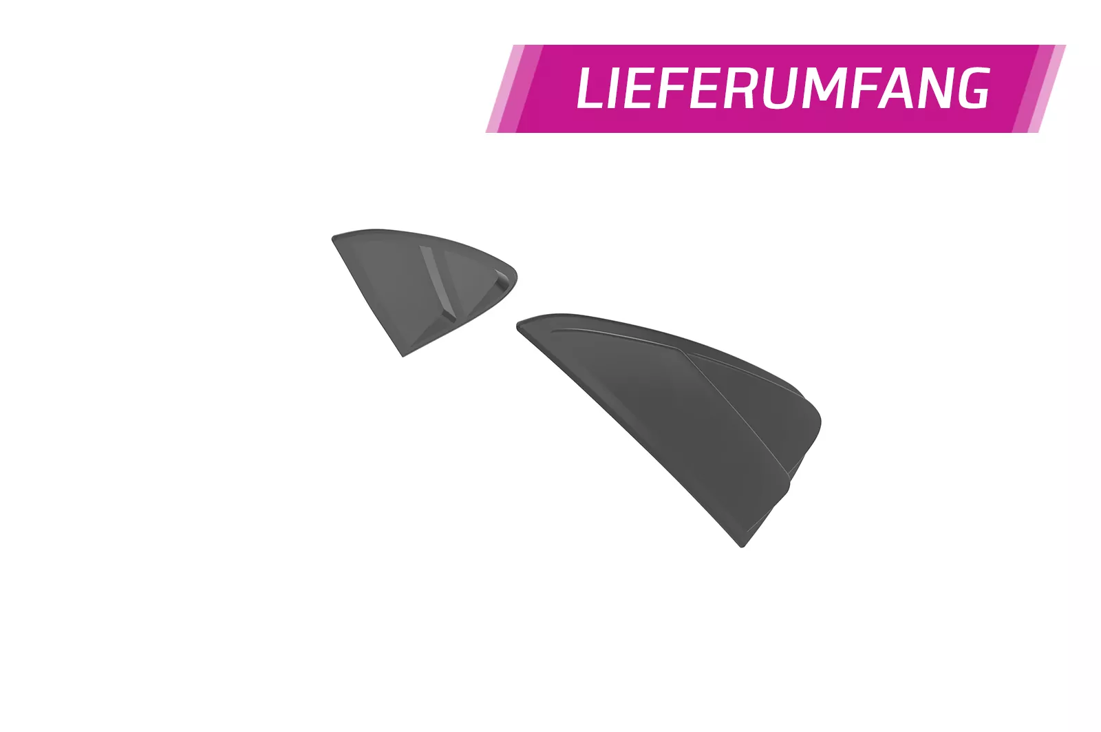 Seitenscheibenblenden für Hyundai I30 (PD) Schrägheck SSB024 Schwarz Strukturiert