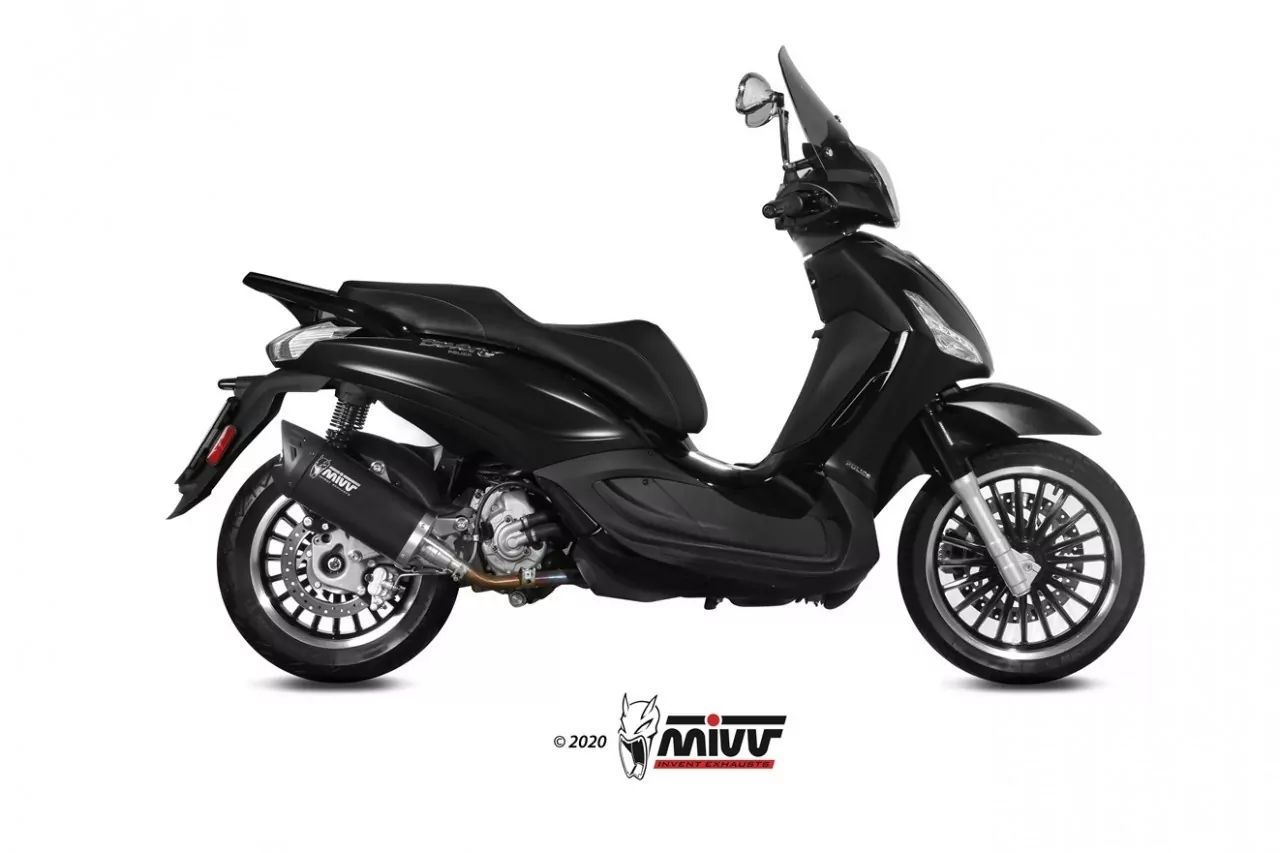 MIVV MOVER Edesltahl Schwarz PIAGGIO BEVERLY 300 2010 > 2020