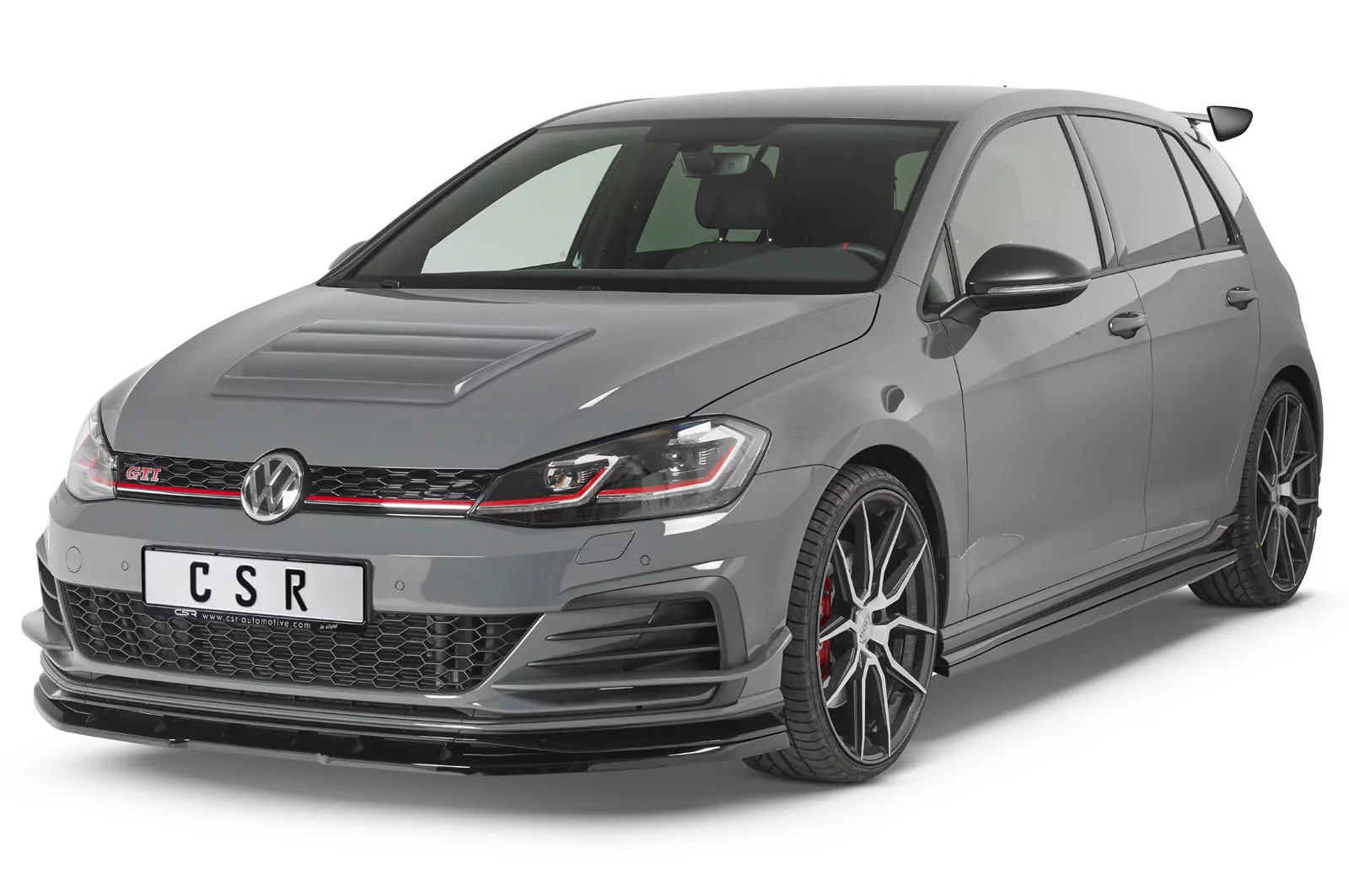 Seitenschweller für VW Golf 7 GTI TCR SS457 Strukturiert (schwarz matt)