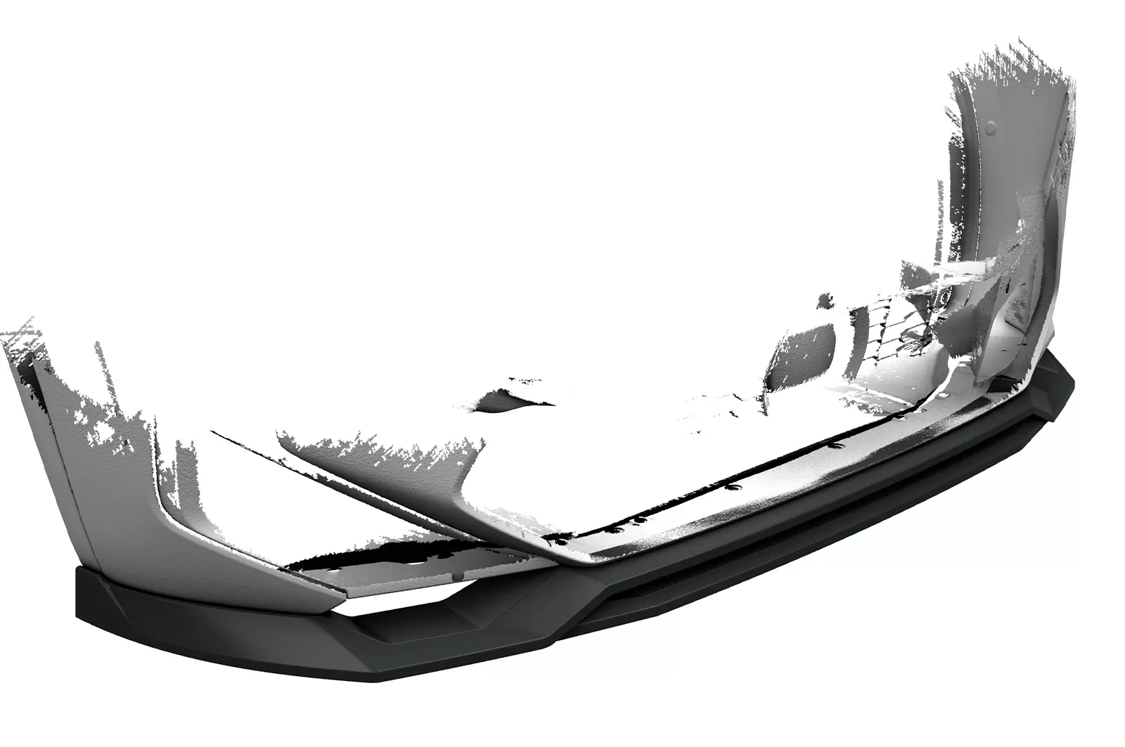 Cup-Spoilerlippe mit ABE für BMW X3 (F97) CSL678 Schwarz Strukturiert