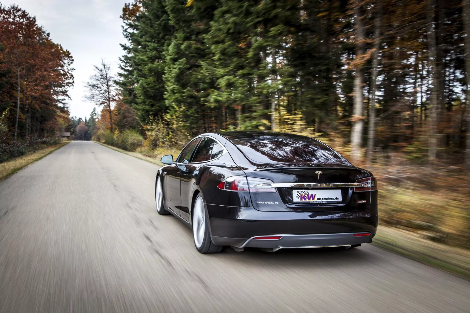 KW DDC - ECU Gewindefahrwerk inox TESLA MODEL S (5YJS, 2) Allrad 09/2012-