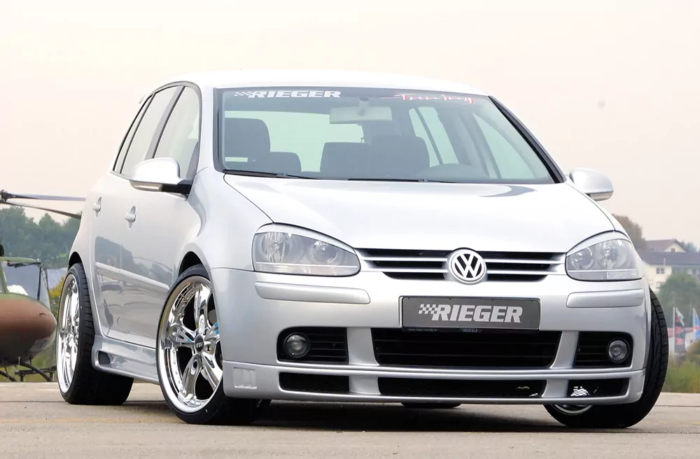 Rieger Spoilerlippe für VW Golf 5 - 5-tür.  nicht für GTI carbon optik
